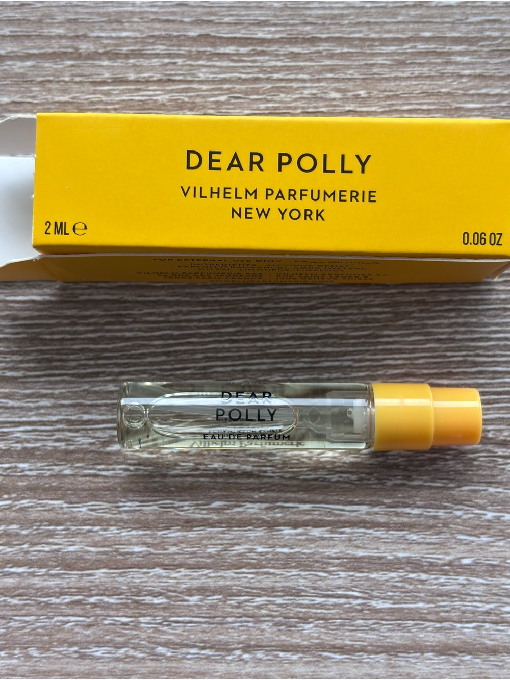 NIB Vilhelm Parfumerie Dear Polly EDP — 2 mL mini sample